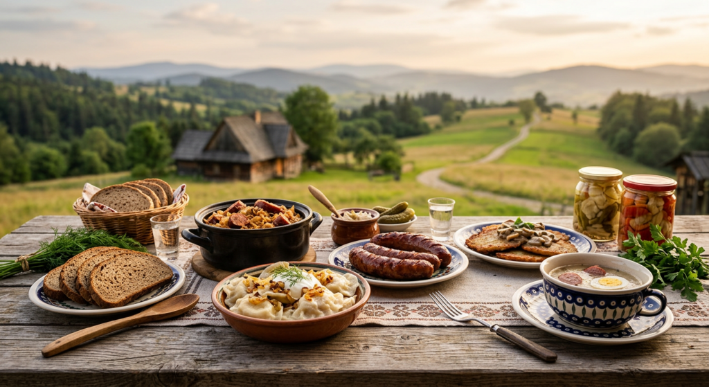 A high-quality, professional editorial photograph capturing a rustic wooden table filled with divers