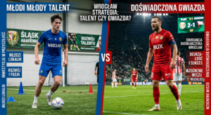 A high-end editorial split-screen composition featuring a young, focused athlete in a training jerse