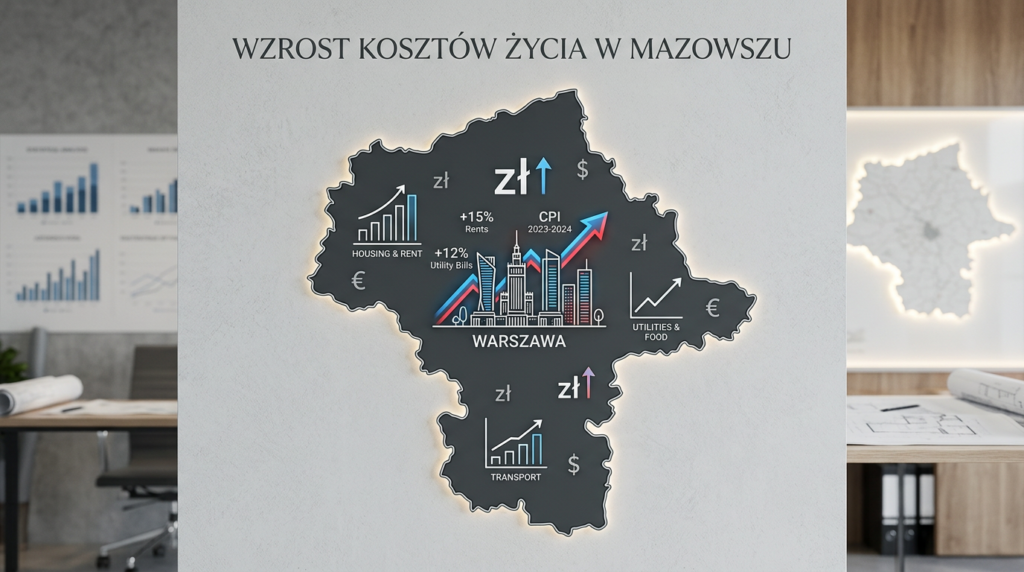 Porównanie kosztów życia w największych miastach województwa mazowieckiego